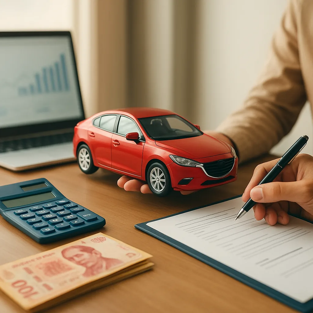 Imagem editorial moderna para financiamiento vehicular sin enganche en México