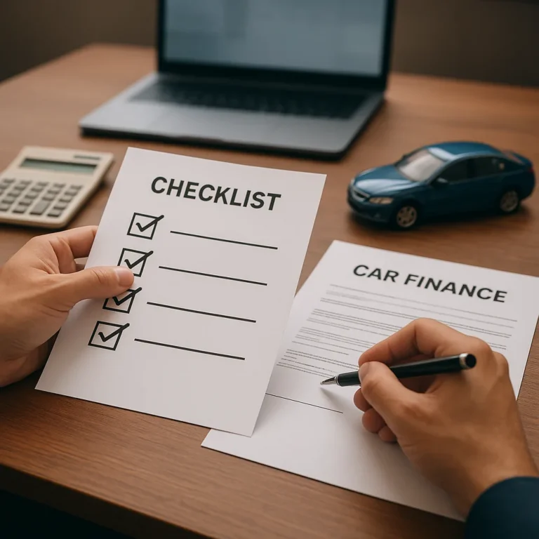 Lista de verificación antes de firmar un crédito para vehículo sin enganche
